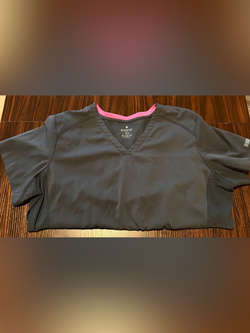 XXL/2X Med Couture PEWTER Scrub Top